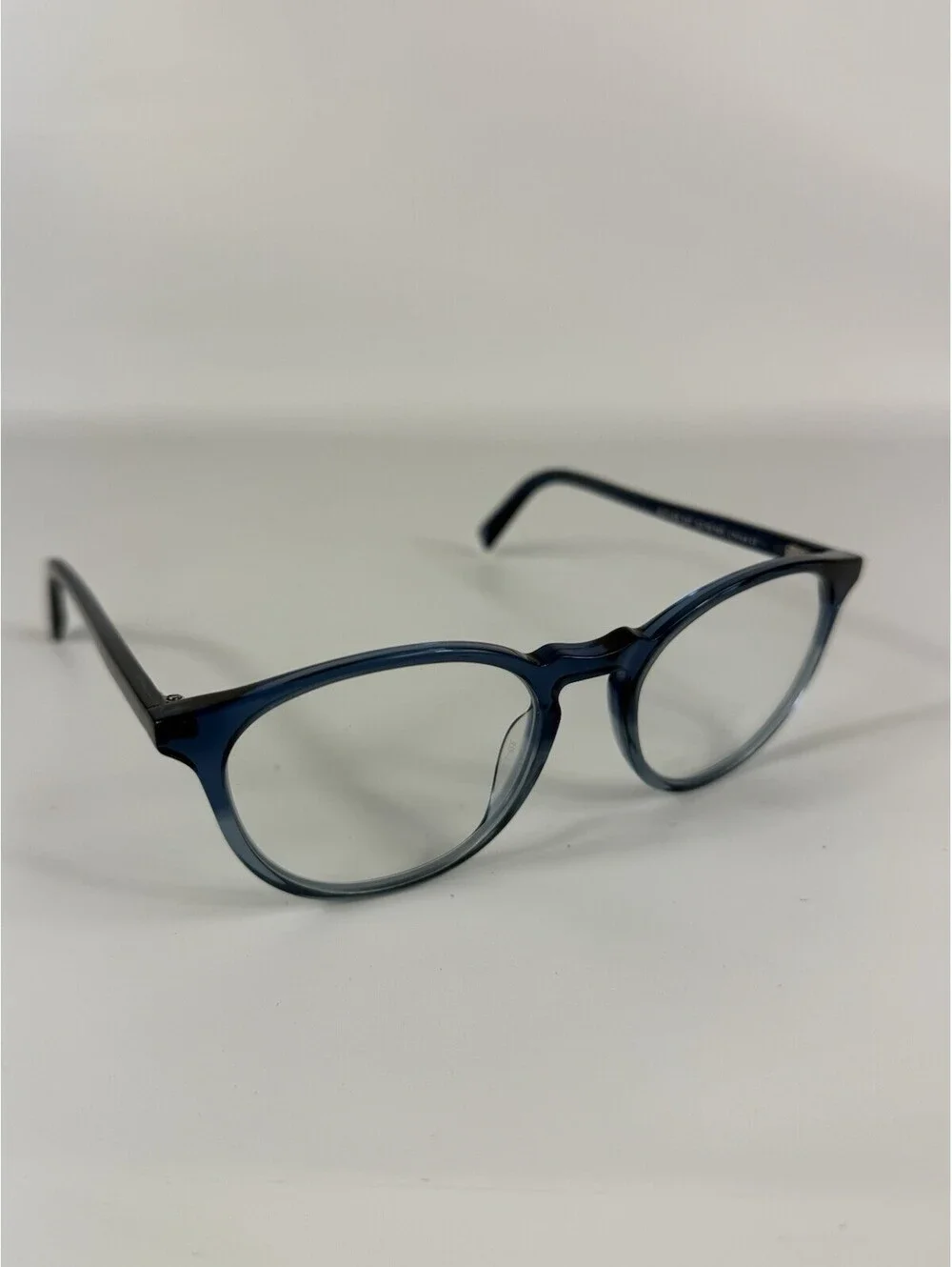Warby Parker Eyeglasses BUTLER M 347 Frames Only 52 19 145 Crystal Blue Full Rim